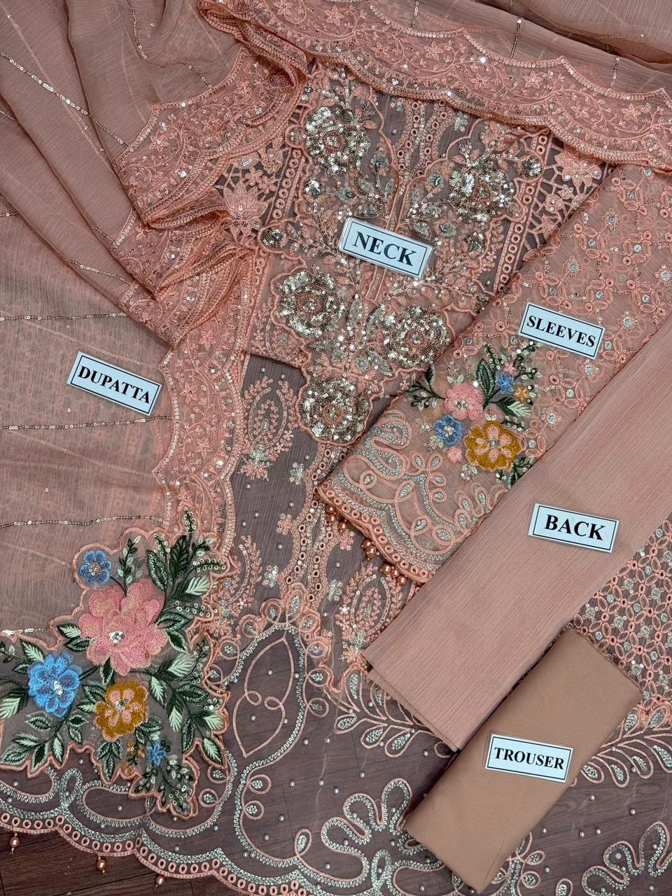 Heavy Chiffon Embroidered 